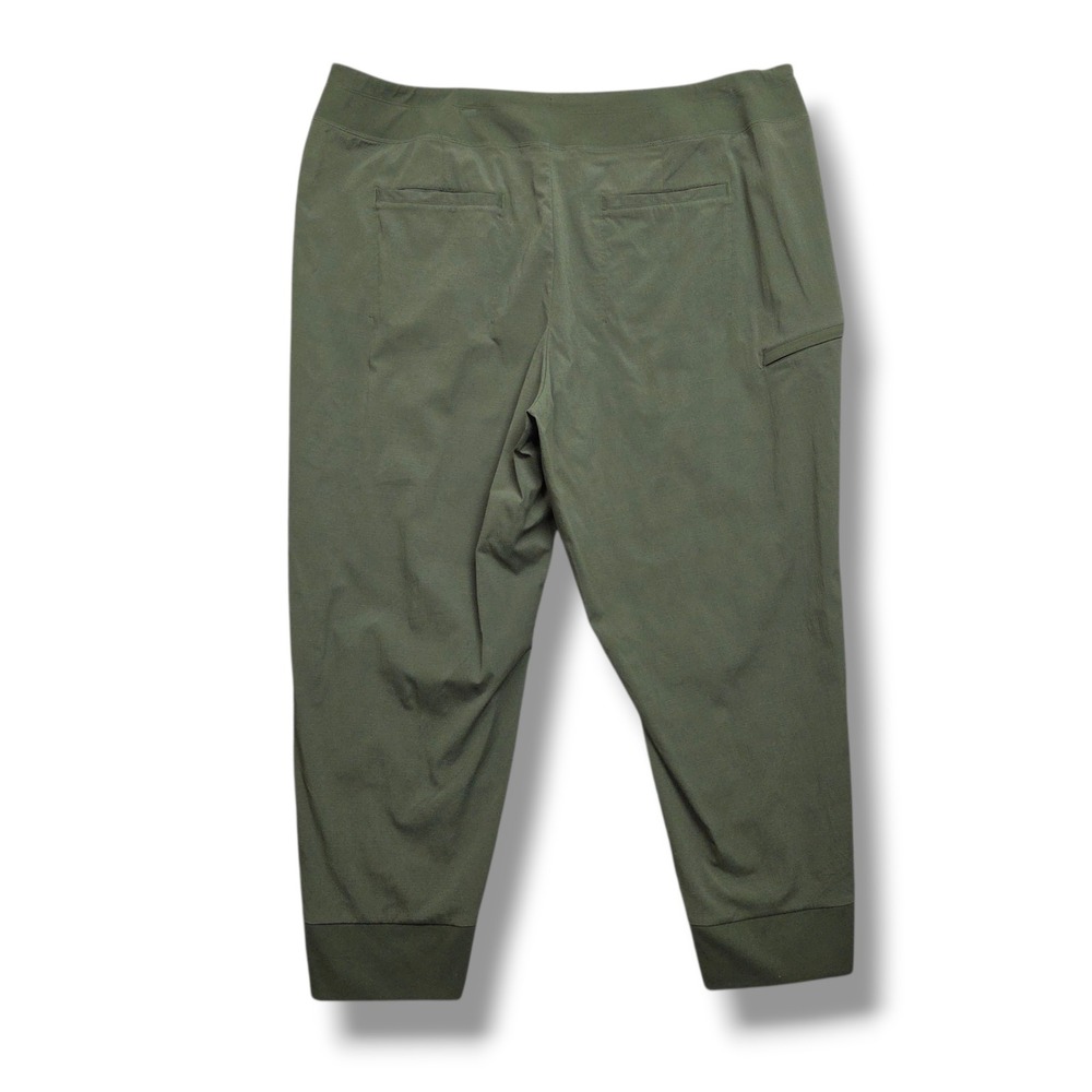 Athleta Trekkie Relaxed Mid Rise Jogger Womens Plus 20 Green Hiking Ripstop - Picture 4 of 10